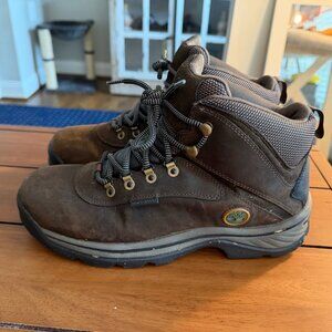 Timberland Men's White Ledge Mid Waterproof Hiking Boot in Brown Size 10.5 W